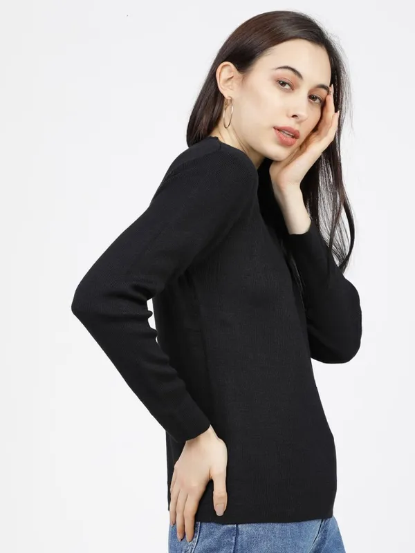 Women Solid Sweater