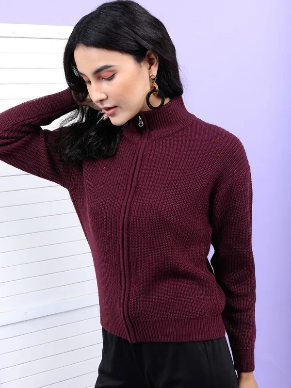 Women Solid Sweater
