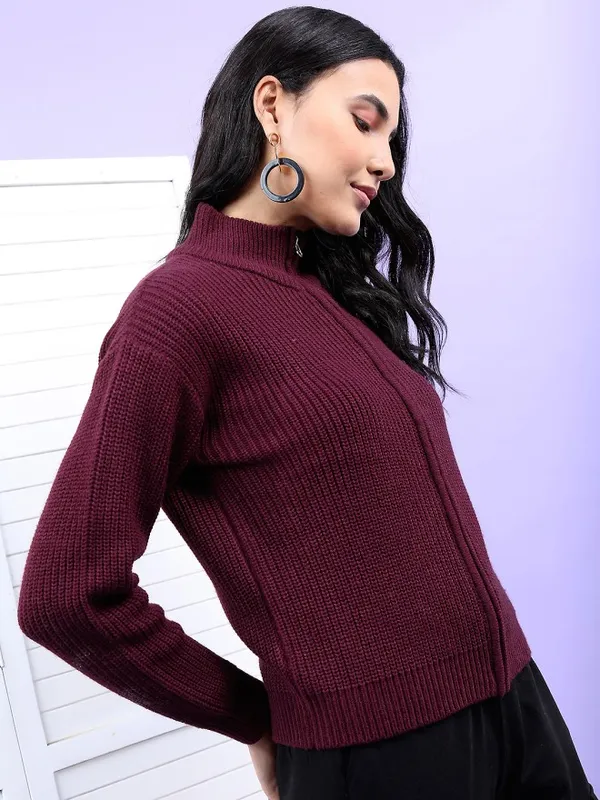 Women Solid Sweater