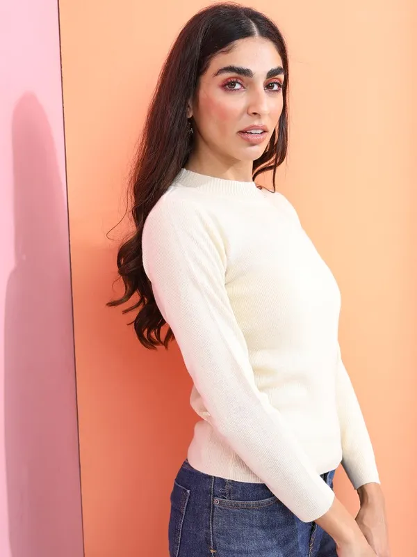 Women Solid Sweater
