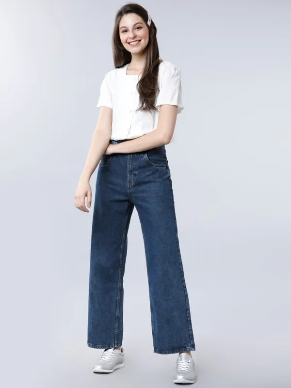 Tokyo Talkies Women Blue Flared Jeans
