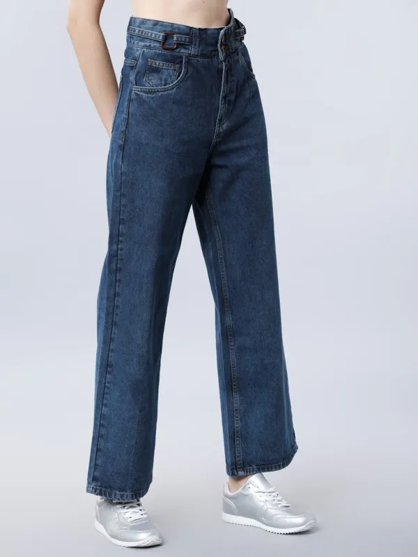 Tokyo Talkies Women Blue Flared Jeans