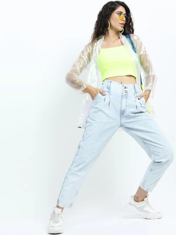 Tokyo Talkies Women Blue Mom Fit Jeans