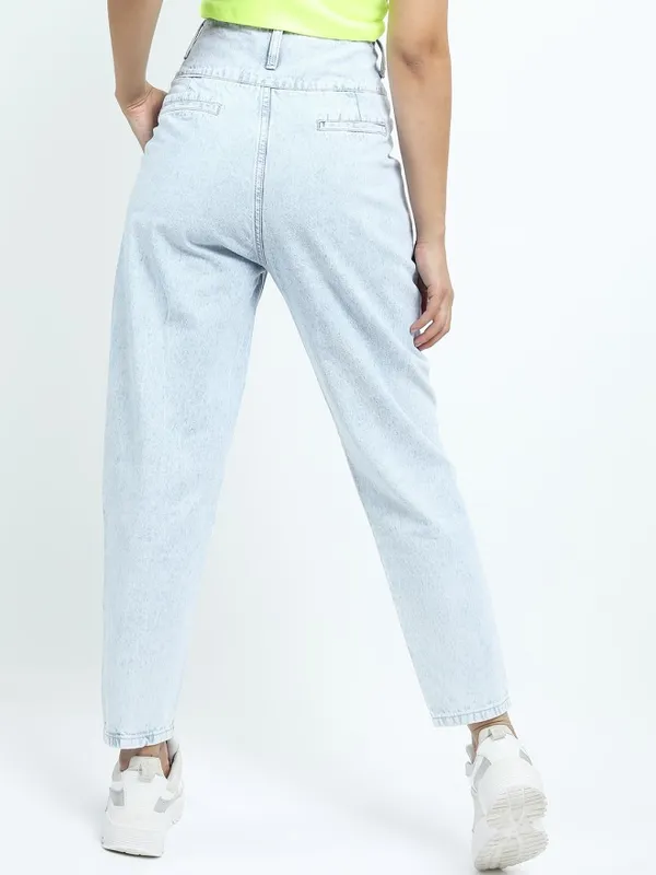 Tokyo Talkies Women Blue Mom Fit Jeans