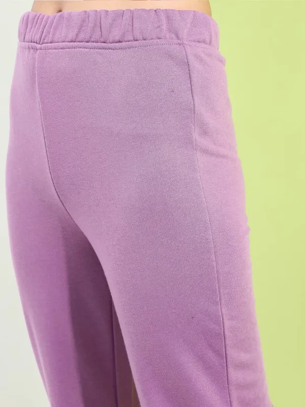Tokyo Talkies Women Mauve Regular Fit Track Pant