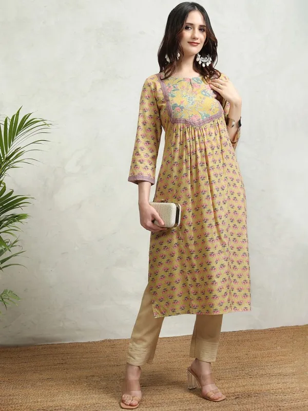Printed Straight Kurta