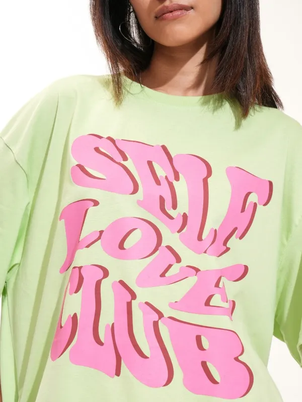Printed Oversized Fit T-Shirt