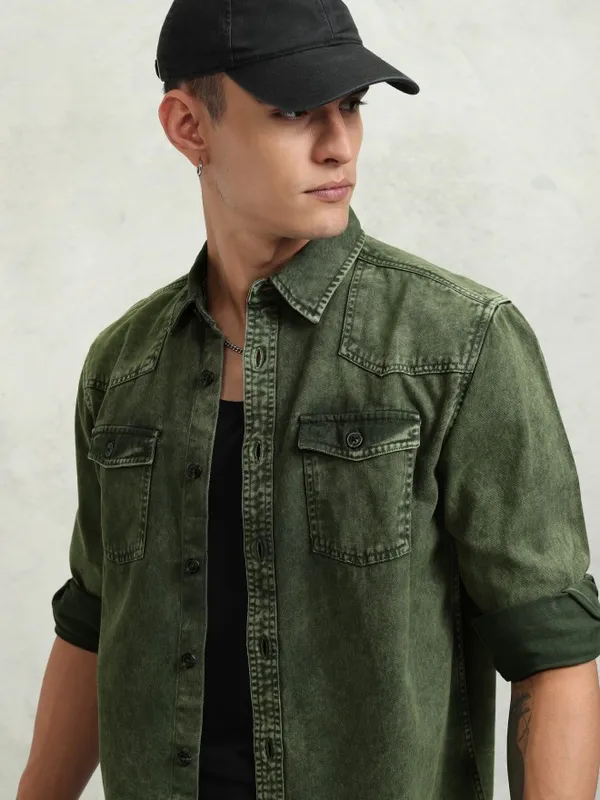 Men Oversized Fit Casual Shirt