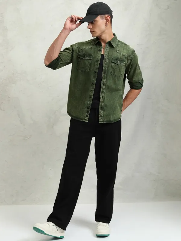 Men Oversized Fit Casual Shirt