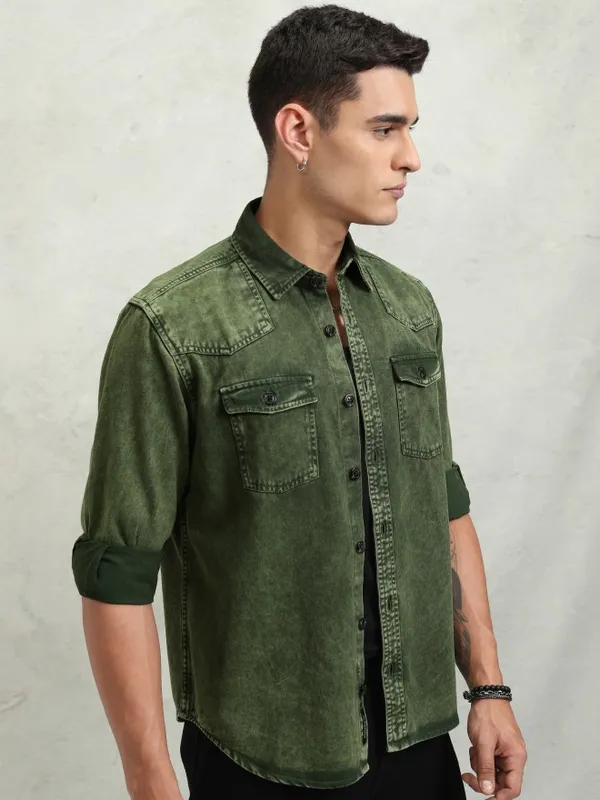 Men Oversized Fit Casual Shirt