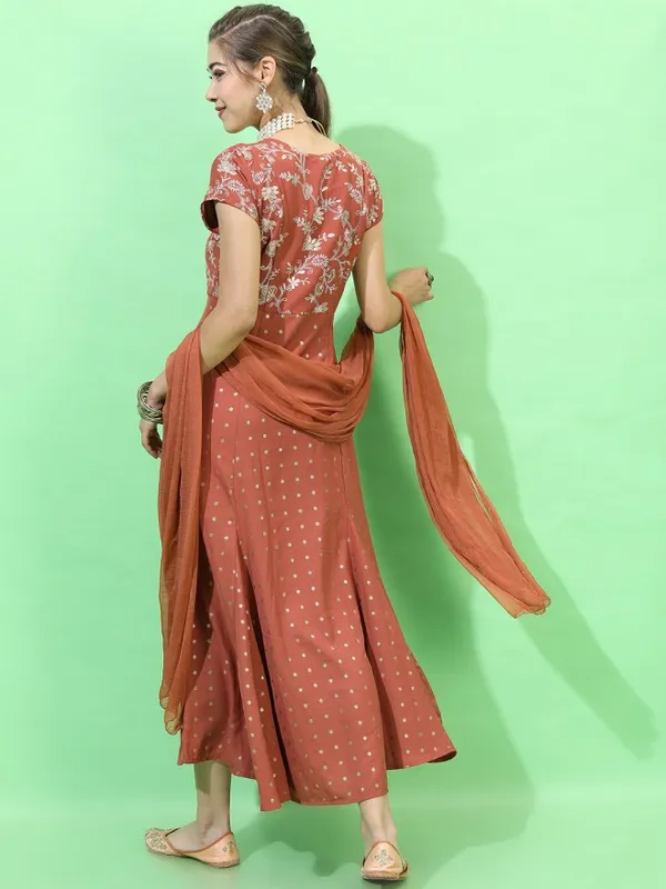 Printed A-Line Dress