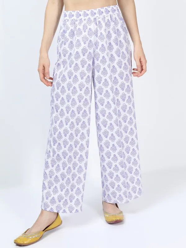 Vishudh Women Pink Printed Kurta With Palazzo And Dupatta