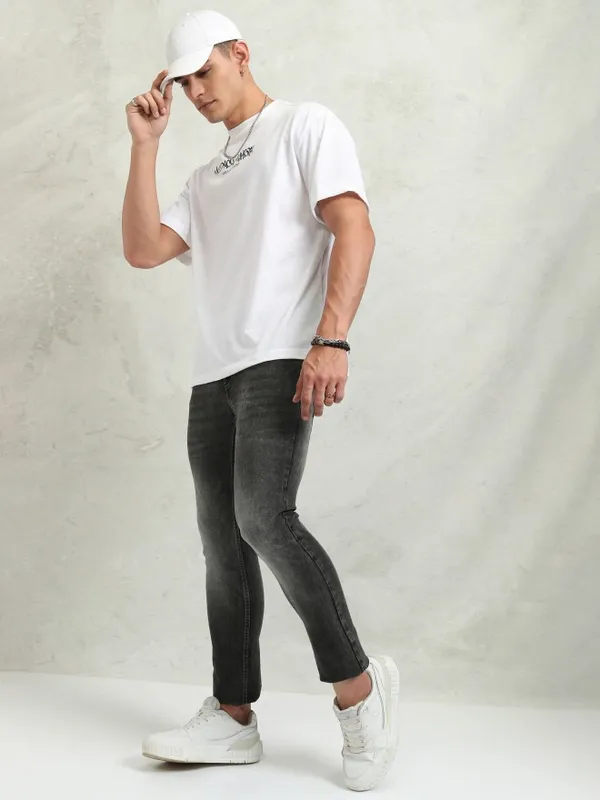 Highlander Men Grey Slim Fit Stretchable Jeans