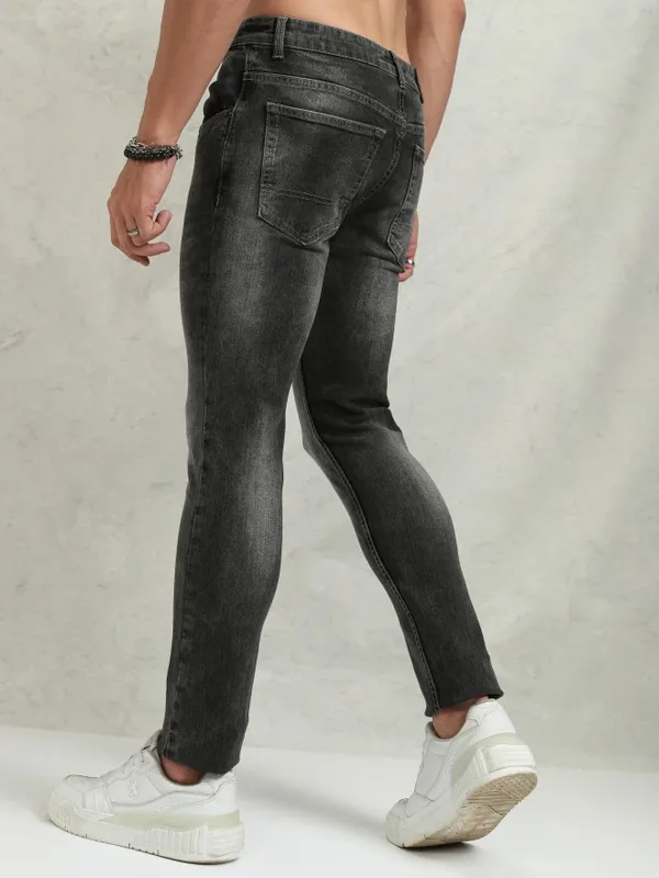 Highlander Men Grey Slim Fit Stretchable Jeans
