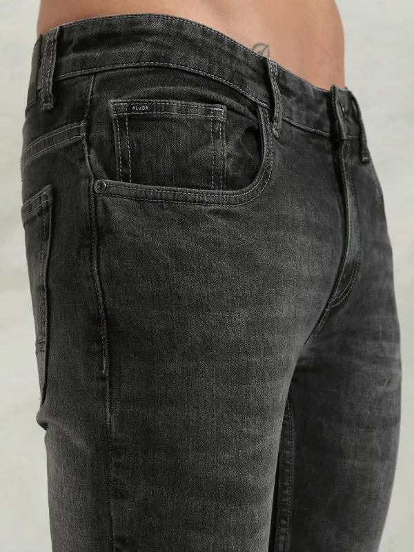 Highlander Men Grey Slim Fit Stretchable Jeans
