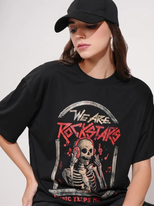 Printed Oversized Fit T-Shirt