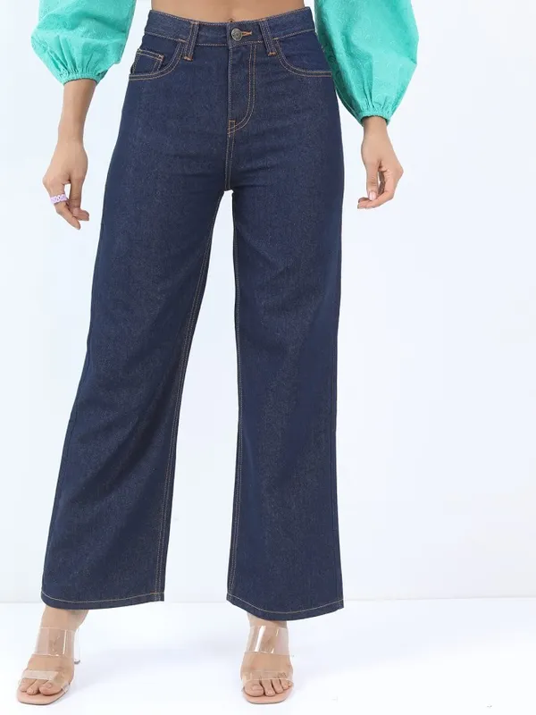 Tokyo Talkies Women Blue Flared Stretchable Jeans