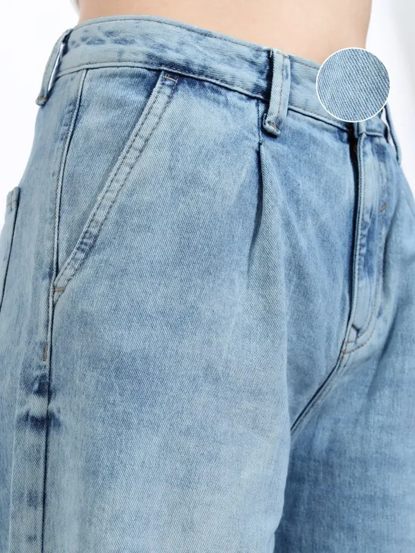 Tokyo Talkies Women Blue Flared Stretchable Jeans