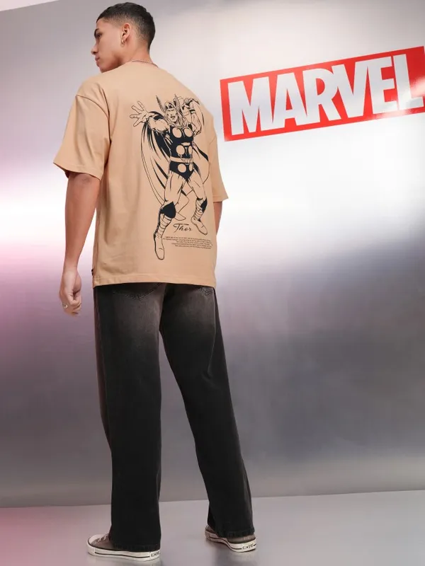 Thor Men Printed Round Neck Oversized Fit T-Shirt