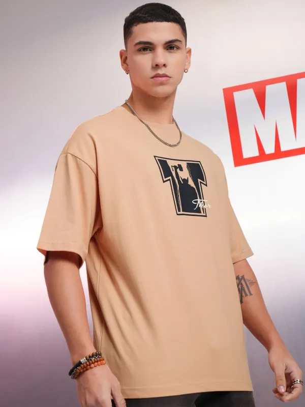 Thor Men Printed Round Neck Oversized Fit T-Shirt