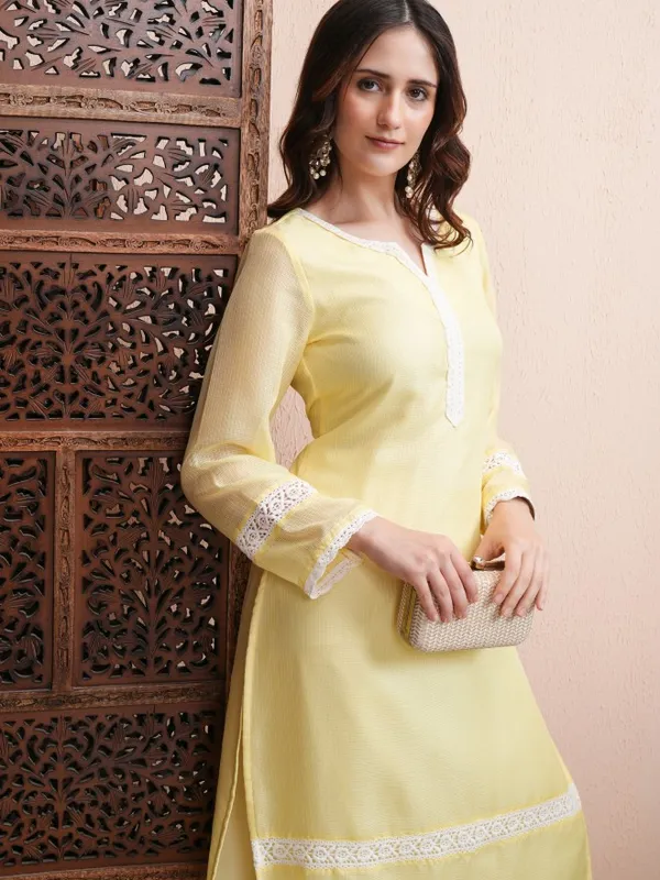 Embroidered Straight Kurta