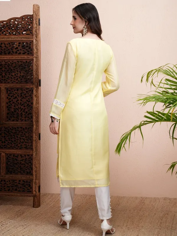 Embroidered Straight Kurta