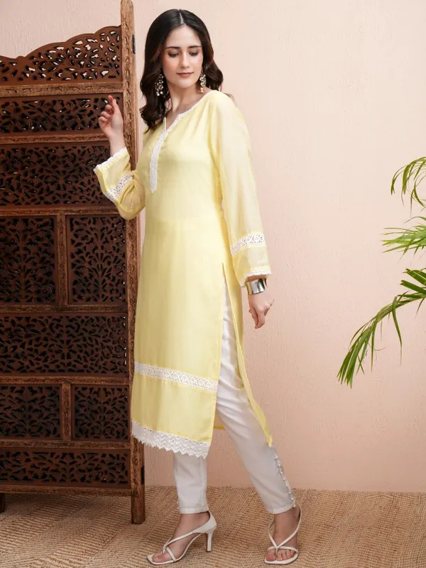 Embroidered Straight Kurta