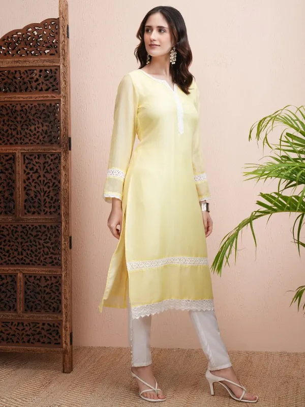Embroidered Straight Kurta