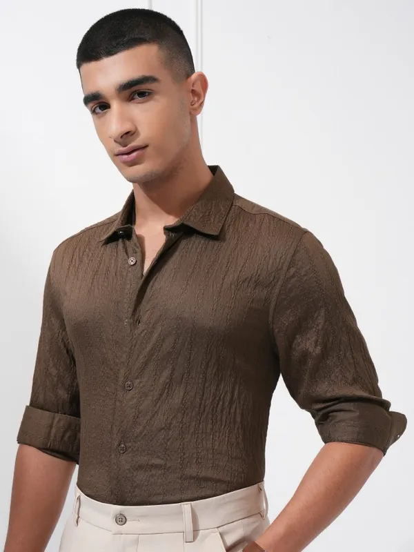 Men Slim Fit Casual Shirt
