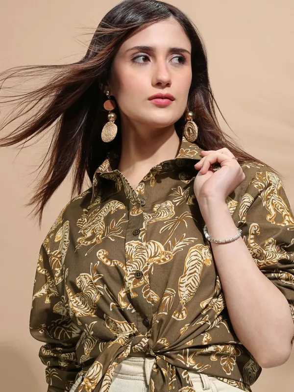 Women Printed Casual Shirt
