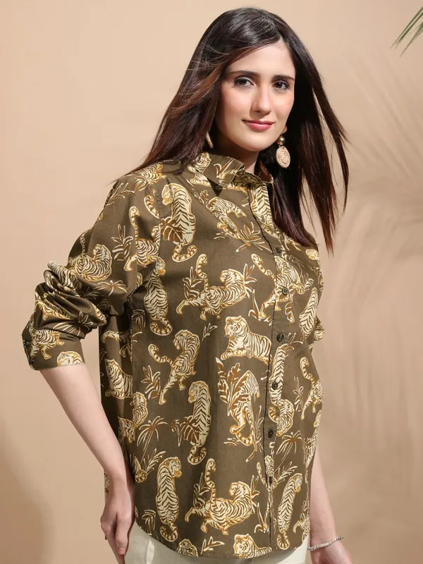 Women Printed Casual Shirt