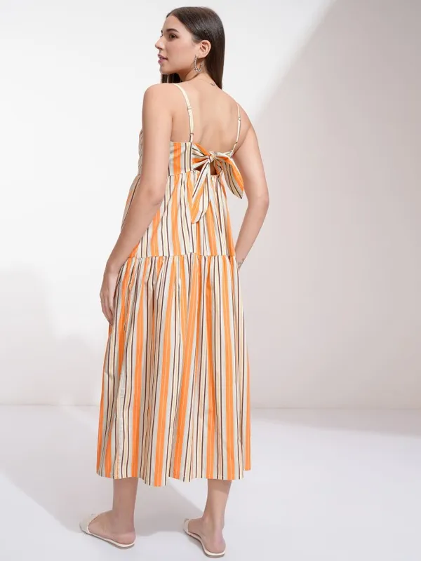 Striped A-Line Dress