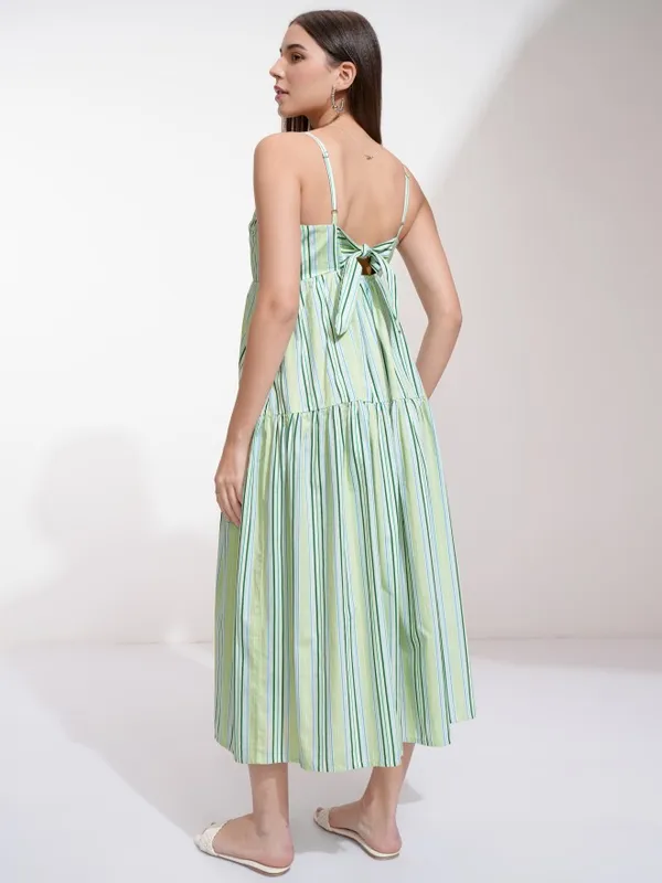 Striped A-Line Dress