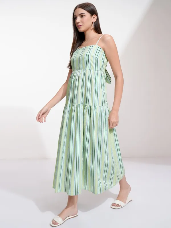 Striped A-Line Dress
