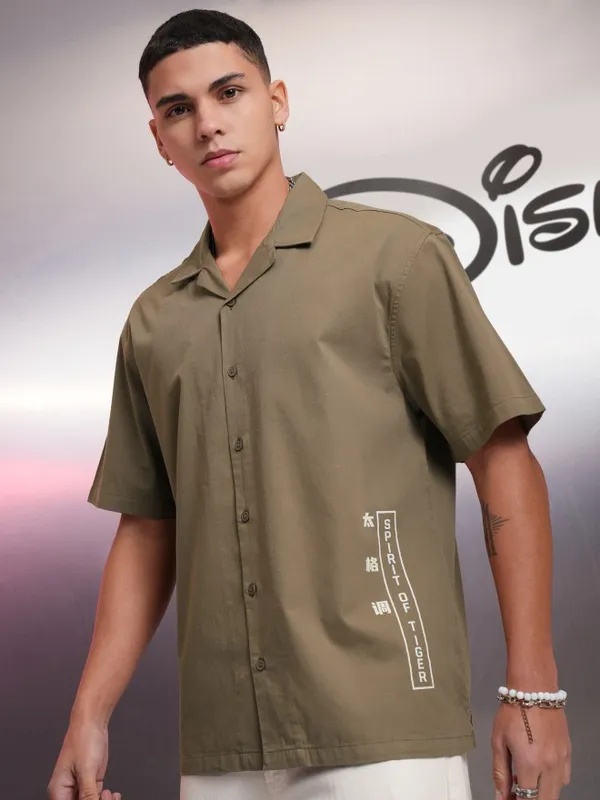 Mickey Mouse Men Relaxed Fit Casual Shirt