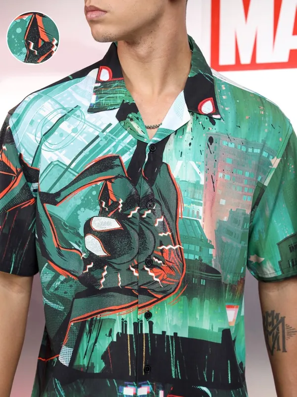 Spider-Man Men Relaxed Fit Casual Shirt