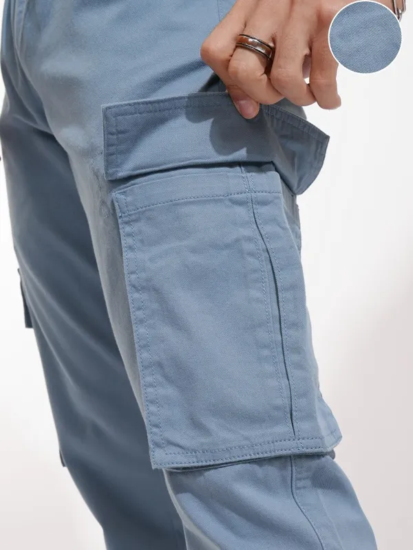 Highlander Men Grey Slim Fit Solid Joggers