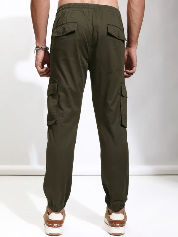 Highlander Men Brown Slim Fit Solid Joggers