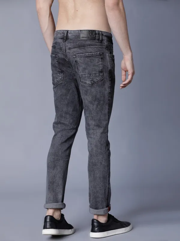 Locomotive Men Black Slim Fit Stretchable Jeans