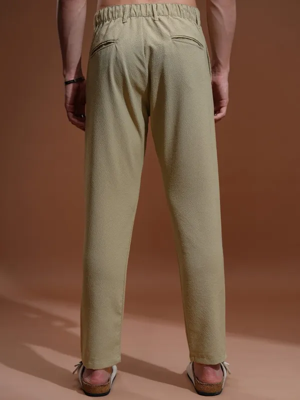 Highlander Men Brown Slim Fit Solid Chinos