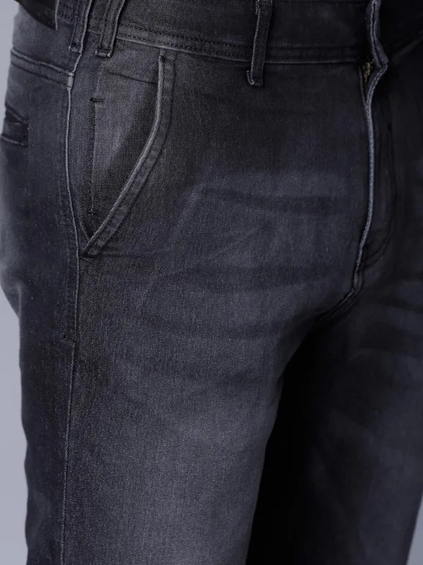 Highlander Men Black Skinny Fit Stretchable Jeans