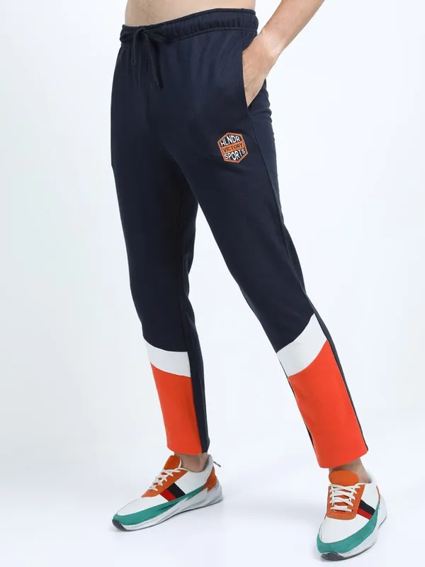 Highlander Men Navy Blue Slim Fit Track Pant