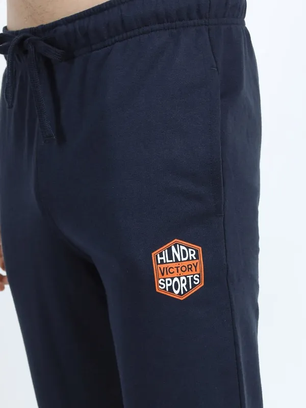 Highlander Men Navy Blue Slim Fit Track Pant