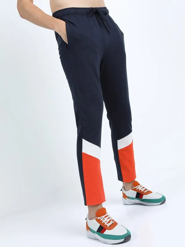 Highlander Men Navy Blue Slim Fit Track Pant