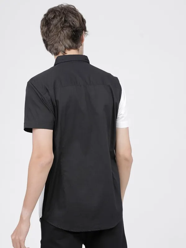 Highlander Men Multi Colourblocked Slim Fit Casual Shirt