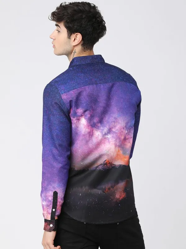 Highlander Men Multi Printed Slim Fit Casual Shirt