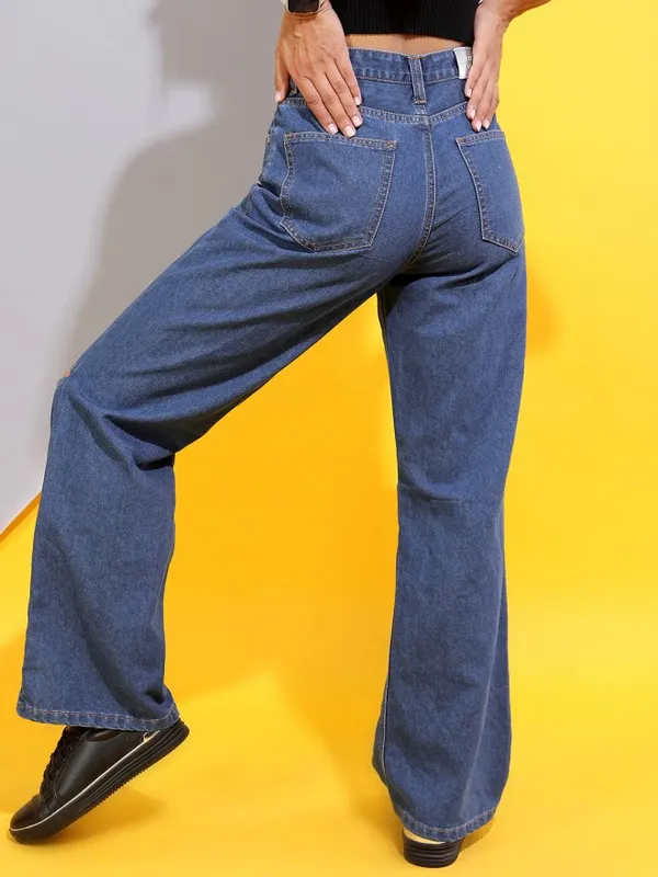 Tokyo Talkies Women Blue Regular Fit Stretchable Jeans