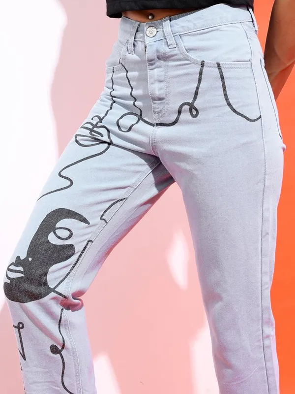 Tokyo Talkies Women Blue Wide Leg Stretchable Jeans