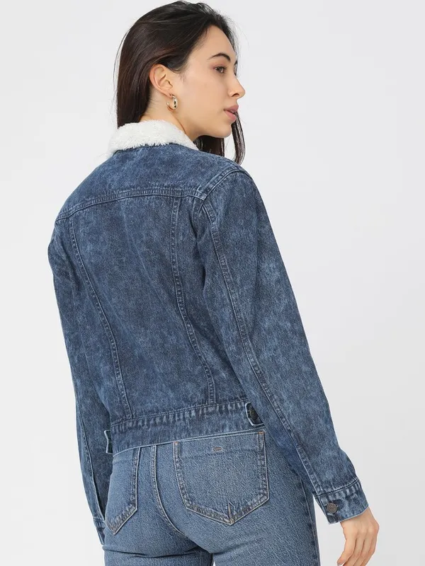 Tokyo Talkies Women Blue Denim Jacket