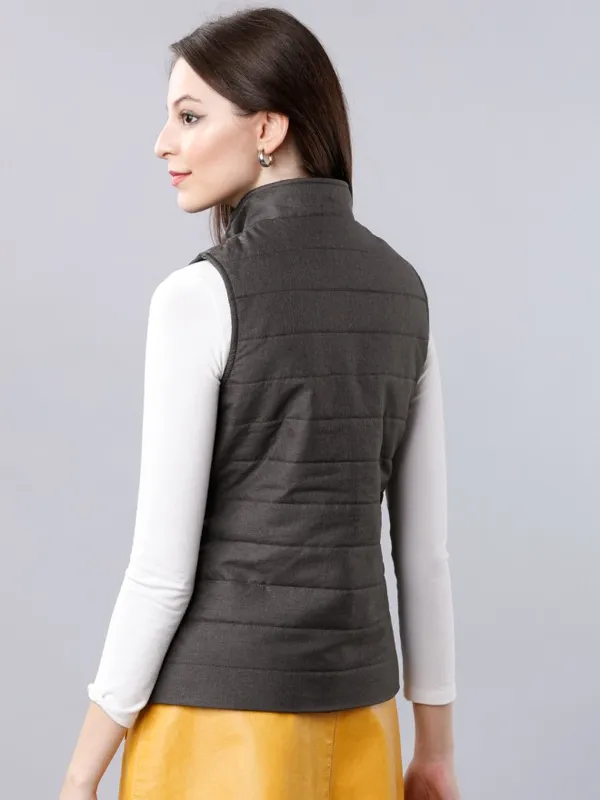 Tokyo Talkies Women Black Puffer Jacket